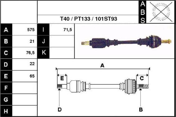 Technika 28101 - Drive Shaft autospares.lv