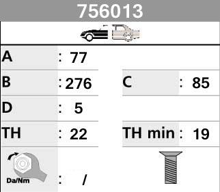 Technika 756013 - Brake Disc autospares.lv