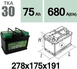 Technika TKA30 - Starter Battery autospares.lv