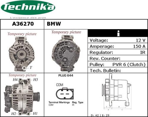 Technika A36270 - Alternator autospares.lv