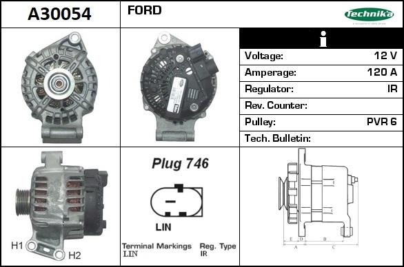 Technika A30054 - Alternator autospares.lv