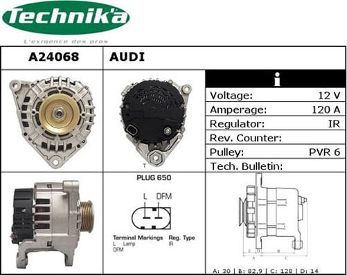 Technika A24068 - Alternator autospares.lv