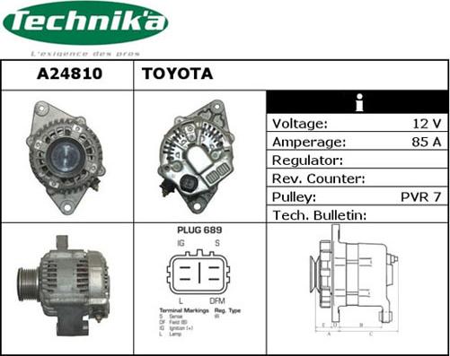 Technika A24810 - Alternator autospares.lv