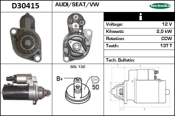 Technika D30415 - Starter autospares.lv