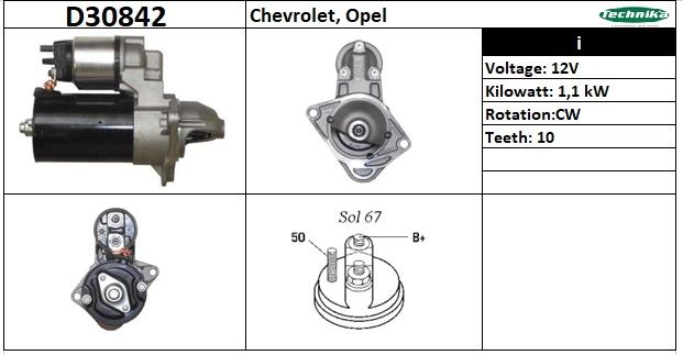 Technika D30842 - Starter autospares.lv