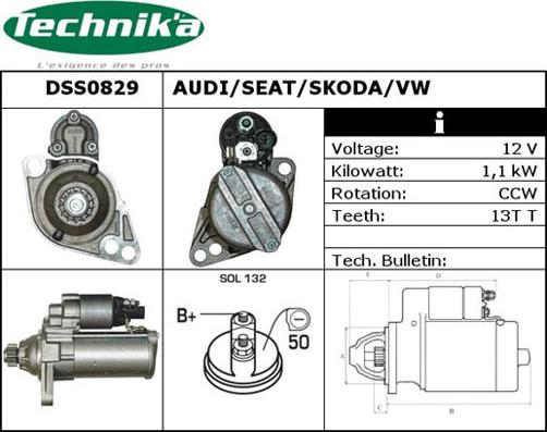 Technika DSS0829 - Starter autospares.lv