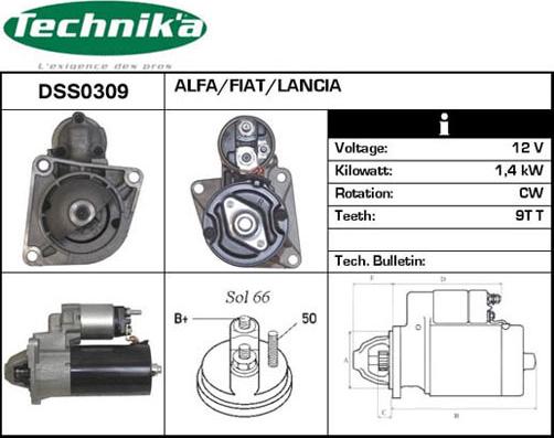 Technika DSS0309 - Starter autospares.lv