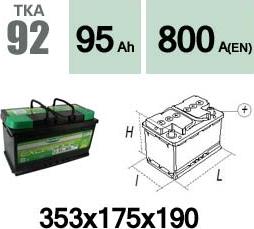 Technika TKA92 - Starter Battery autospares.lv