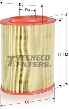 Tecneco Filters AR223-OV - Air Filter, engine autospares.lv