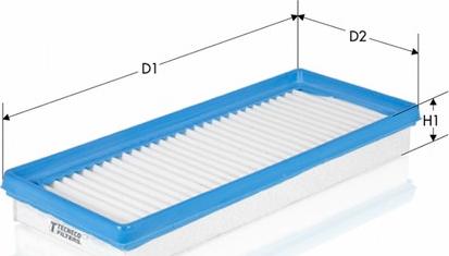 Tecneco Filters AR1659PM - Air Filter, engine autospares.lv