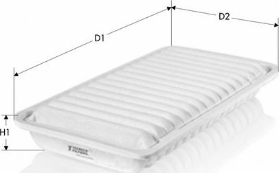 Tecneco Filters AR2049PM-J - Air Filter, engine autospares.lv