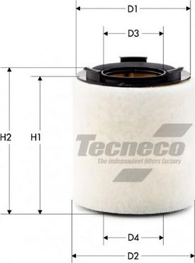 Tecneco Filters AR10822-S - Air Filter, engine autospares.lv