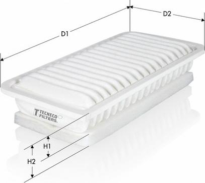 Tecneco Filters AR10296PM-J - Air Filter, engine autospares.lv