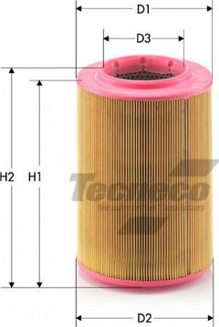 Tecneco Filters AR134B - Air Filter, engine autospares.lv