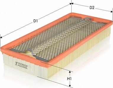 Tecneco Filters AR293PM - Air Filter, engine autospares.lv