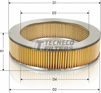 Tecneco Filters AR44 - Air Filter, engine autospares.lv