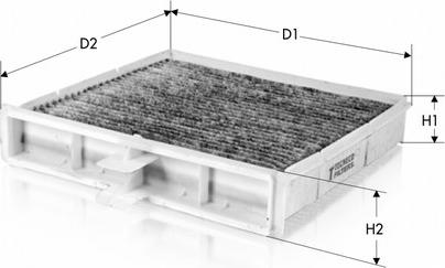 Tecneco Filters CK9562-C - Filter, interior air autospares.lv