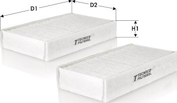 Tecneco Filters CK23005-2 - Filter, interior air autospares.lv