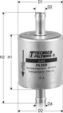 Tecneco Filters GAS2 - Fuel filter autospares.lv