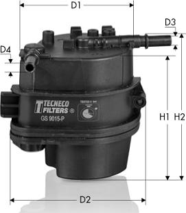 Tecneco Filters GS9015-P - Fuel filter autospares.lv