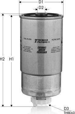 Tecneco Filters GS56 - Fuel filter autospares.lv