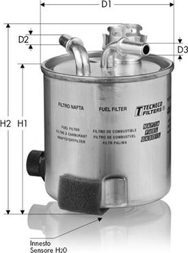Tecneco Filters GS10292 - Fuel filter autospares.lv