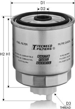 Tecneco Filters GS204 - Fuel filter autospares.lv