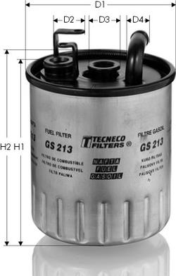 Tecneco Filters GS213 - Fuel filter autospares.lv