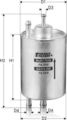 Tecneco Filters IN9527 - Fuel filter autospares.lv