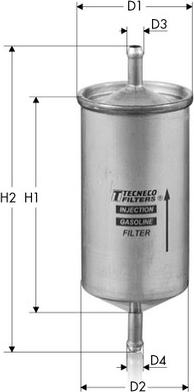 Tecneco Filters IN11 - Fuel filter autospares.lv