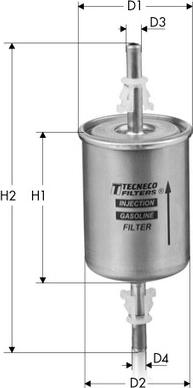 Tecneco Filters IN94 - Fuel filter autospares.lv