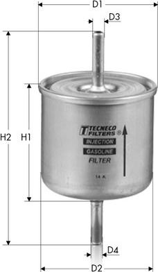 Tecneco Filters IN4777 - Fuel filter autospares.lv
