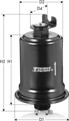 Tecneco Filters IN24 - Fuel filter autospares.lv