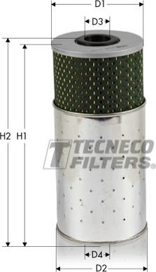 Tecneco Filters OL033L - Oil Filter autospares.lv