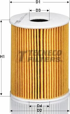 Tecneco Filters OL07017-E - Oil Filter autospares.lv