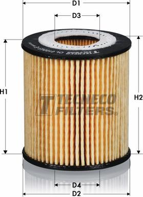 Tecneco Filters OL09382-E - Oil Filter autospares.lv