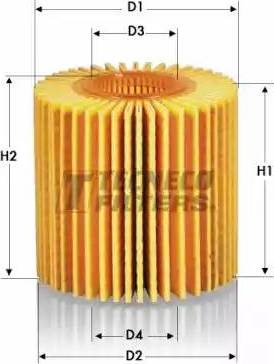 Tecneco Filters OL04152460-E - Oil Filter autospares.lv