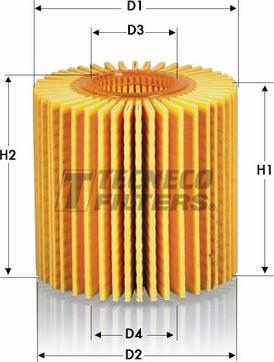 Tecneco Filters OL010358-E - Oil Filter autospares.lv