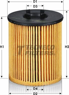 Tecneco Filters OL0116-E - Oil Filter autospares.lv