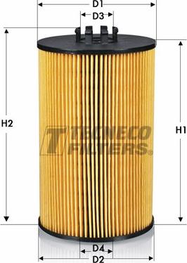 Tecneco Filters OL013125-E - Oil Filter autospares.lv