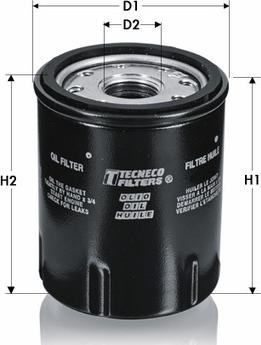 Tecneco Filters OL201 - Oil Filter autospares.lv