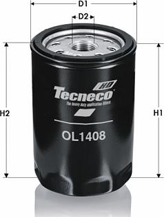 Tecneco Filters OL1408 - Oil Filter autospares.lv