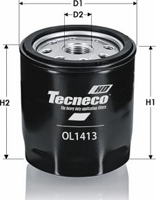 Tecneco Filters OL1413 - Oil Filter autospares.lv