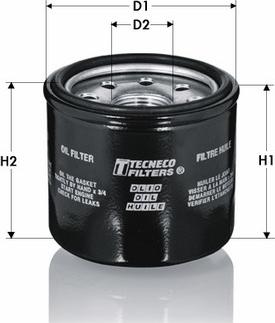 Tecneco Filters OL218-J - Oil Filter autospares.lv