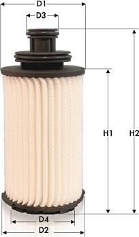 Tecneco Filters OL2158E - Oil Filter autospares.lv