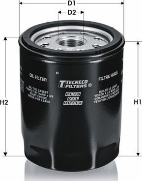 Tecneco Filters OL7037 - Oil Filter autospares.lv