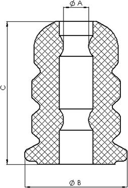 Tedgum TED56210 - Rubber Buffer, suspension autospares.lv