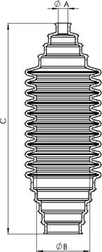 Tedgum 00168271 - Protective Cap / Bellow, shock absorber autospares.lv