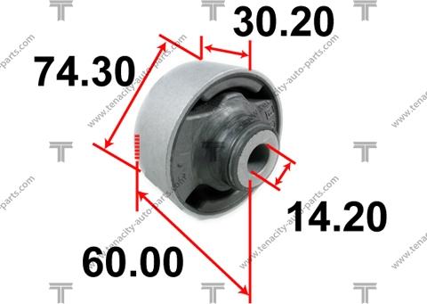 Tenacity AAMHO1018 - Bush of Control / Trailing Arm autospares.lv