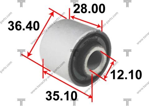 Tenacity AAMMA1049 - Bush of Control / Trailing Arm autospares.lv